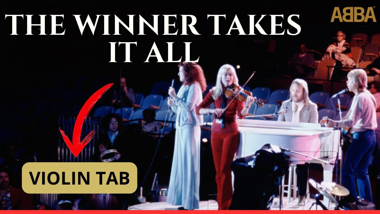 🎻𝄞  The Winner Takes It All 🏆 ABBA 🎶  | Violín 🎻 Play Along | TUTORIAL | TABLATURA