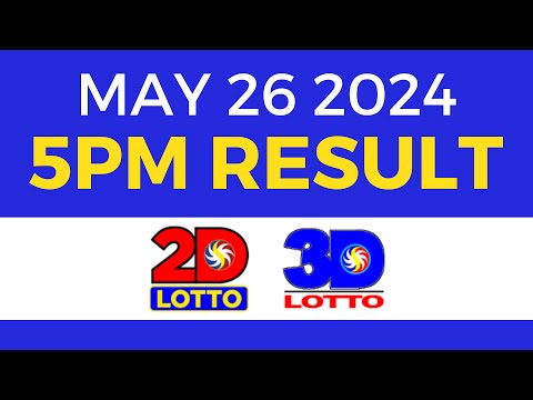 5pm Lotto Result Today May 26 2024 PCSO Swertres Ez2