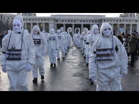 22.1.2021: Zum Nachdenken – Phantome-Performance am Heldenplatz in Wien am 16.1.2021 🇦🇹🇦🇹🇦🇹