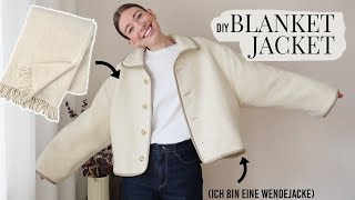 DIY | Von IKEA Decke zu Wolljacke/Wendejacke | Blanket Jacket