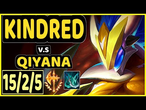 BABIP (KINDRED) vs QIYANA - 15/2/5 KDA JUNGLE GAMEPLAY - OC Ranked DIAMOND