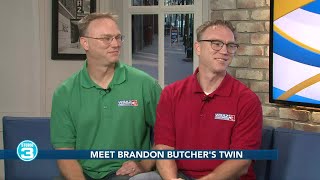 Meet Brandon Butcher's twin on Studio 3