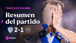 Doblete de PELLEGRINI para el triunfo de VÉLEZ sobre BOCA | #Vélez 2-1 #Boca | Resumen