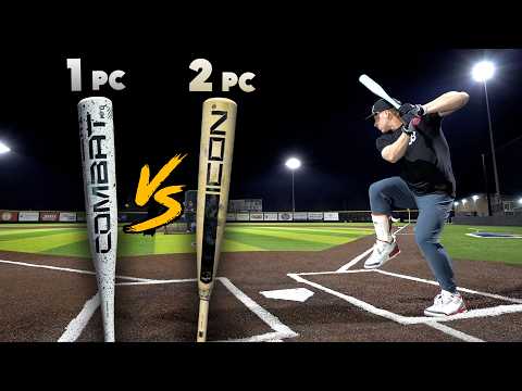 1-piece Bat vs. 2-piece Bat | Which is better? | BBCOR Baseball Bat Review
