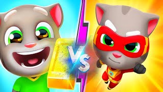 Talking Tom Hero Dash Vs Talking tom Gold Run Who Is The Best Android iOS Gameplay ep:-27