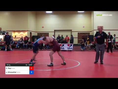 2018 Marine Corps US Open/Masters B Greco Roman 70 5th Place - Curtis Ray (Sunk) Vs. Jeff Showalte