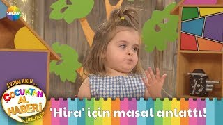 Minik Nisan, &#39;Hira&#39; için masal anlattı!