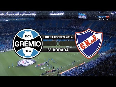Gols - Grêmio 1 x 0 Nacional (URU) - Libertadores 2014 - 10/04/2014
