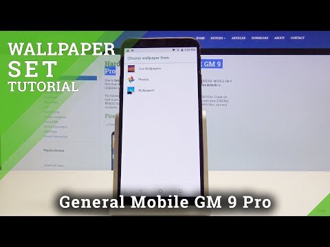 How to Change Wallpaper in GENERAL MOBILE GM 9 Pro - Update Desktop