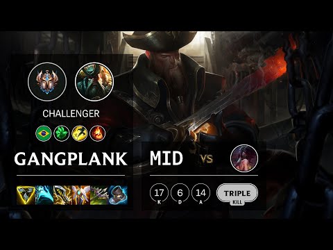 Gangplank Mid vs Akali - BR Challenger Patch 11.2