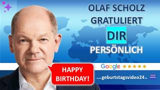 Olaf Scholz – Beispielvideo zum Geburtstag