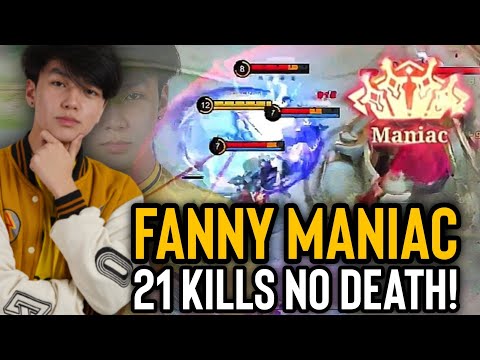 FANNY MANIAC WITH 21 KILLS NO DEATH | Fanny Freestyle by Kairi