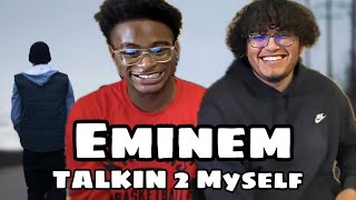 FRIEND REACTS TO EMINEM - TALKIN’ 2 MYSELF (feat. KOBE)