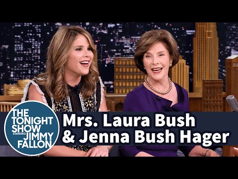 Mrs. Laura Bush and Jenna Bush Hager on George W. Bush's Painting