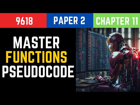 A Level Computer Science 9618 Paper 2: Functions