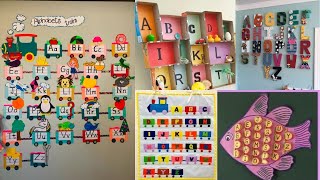 Preschool Alphabet decoration ideas/DIY Classroom Alphabet flashcard ideas/Alphabet wall Chart