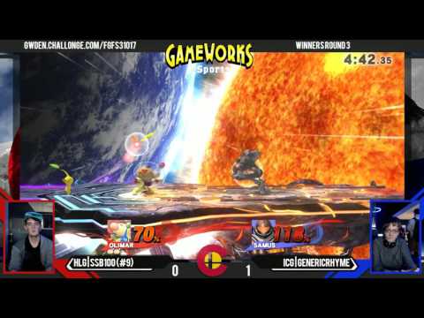 HLG | SSB100 (Olimar) Vs. ICG | GenericRhyme (Samus) - WR3