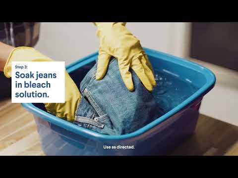 How to Bleach Jeans Lighter