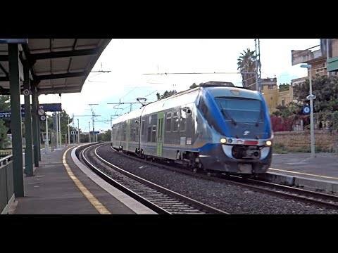 [HD - Treni] MEGA STROMBAZZATA Minuetto + Treno Regionale 3803 in transito sul curvone di S.Flavia!