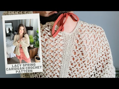 How to Crochet Easy 2 Piece Lace Cardigan