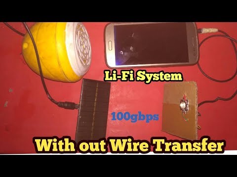 How make a wireless Li-Fi  System Project Video