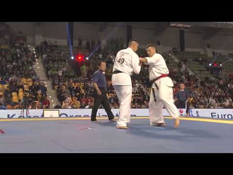 【新極真会】Eventas Guzauskas  vs Adam David The 7WC in Weight Categories SHINKYOKUSHINKAI KARATE