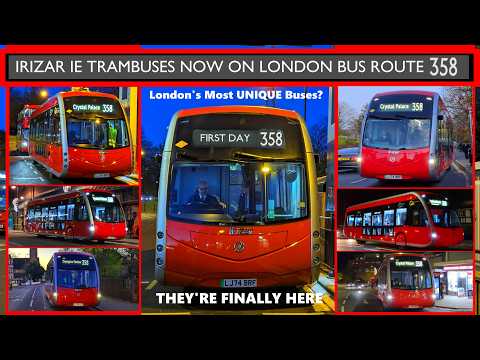 The FIRST DAY OF IE TRAMS On Route 358 EXPLAINED (London's MOST UNIQUE Buses?) Pantograph Charging