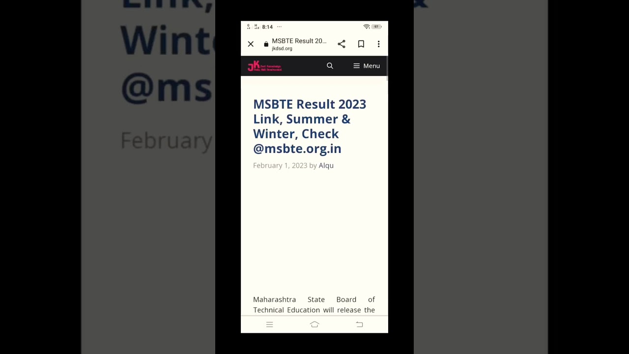 MSBTE RESULT 2023 #msbte #viral #shorts