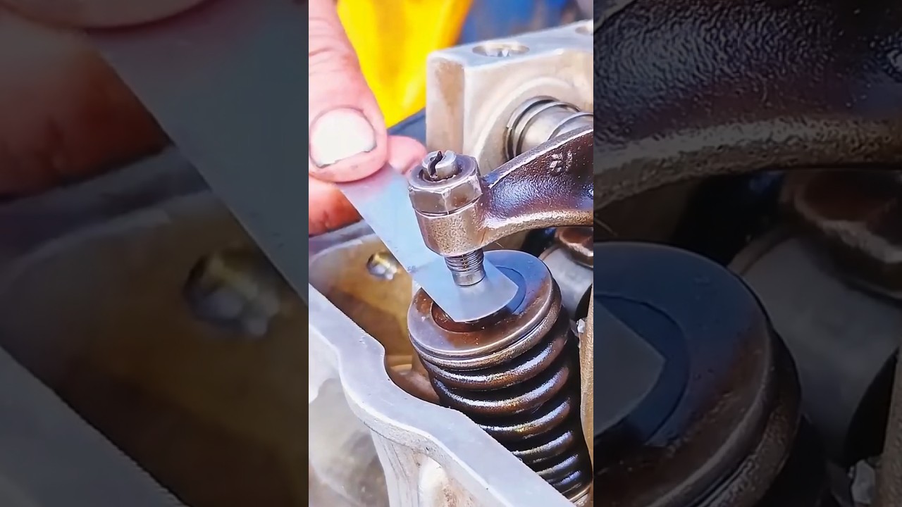 Here's a trick to setting valve clearance accurately#mechanic #valve #car #shorts #engineering