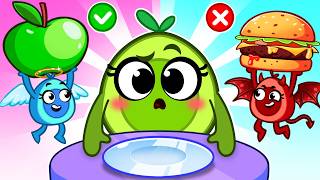 Happy Tummy Song – Let's Eat Well! 🎵🥗😊VocaVoca🥑Show Kids Songs