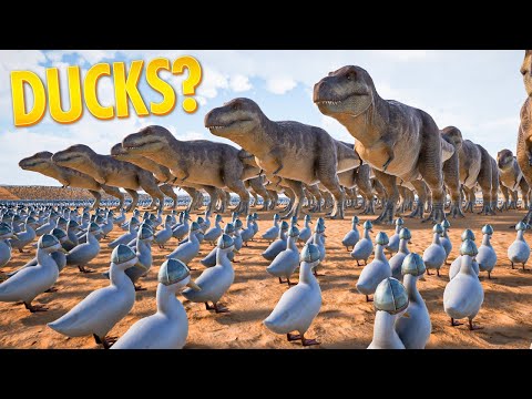 100 T-Rex's vs 1 000 000 Battle Ducks | UEBS 2 Ultimate Epic Battle Simulator 2