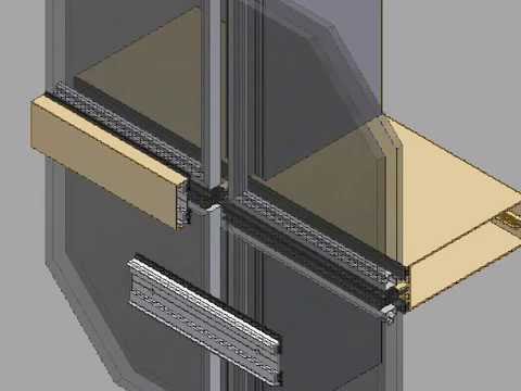 Curtain wall components installation