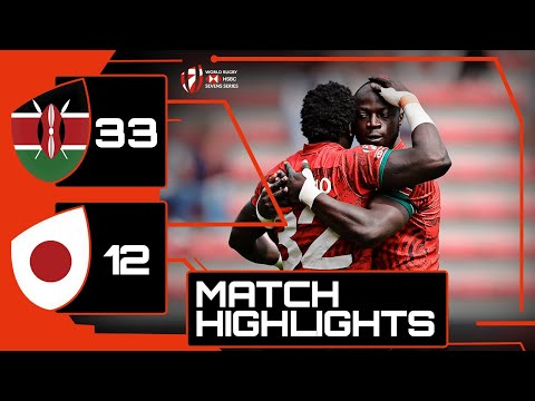 Kenyan POWER! | Kenya v Japan | HSBC France Sevens Rugby