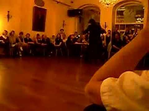  Bruno Gibertoni  and  Johana Copes  are  dancing  to  the  tango  "  El Recodo  "