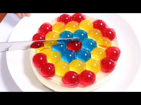 Jewel JELL-O Edible Orbeez Colorful Jelly Cake ジュエルゼリーケーキ