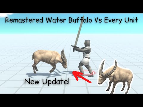 New Update! Remastered Water Buffalo Vs Every Unit ARBS |Animal Revolt Battle Simulator
