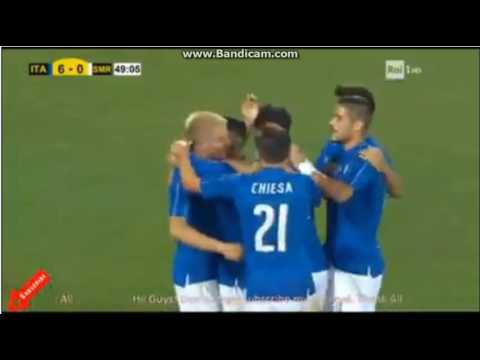 Italy 6-0 San Marino Lapadula Goal INT FRL 31.05.2017