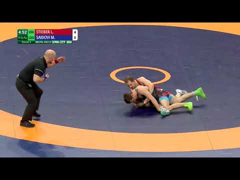 Round 3 FS - 65 kg: L. STIEBER (USA) v. M. SAIDOVI (GEO)