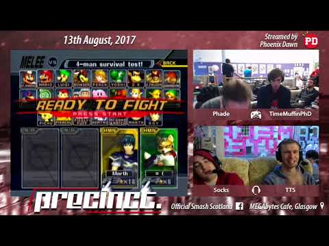 Precinct May - Phade (Marth) Vs. TimeMuffinPhD (Fox) Melee WF