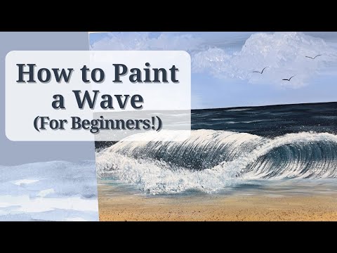 How to Paint a Wave (for Beginners!) 🎨🌊