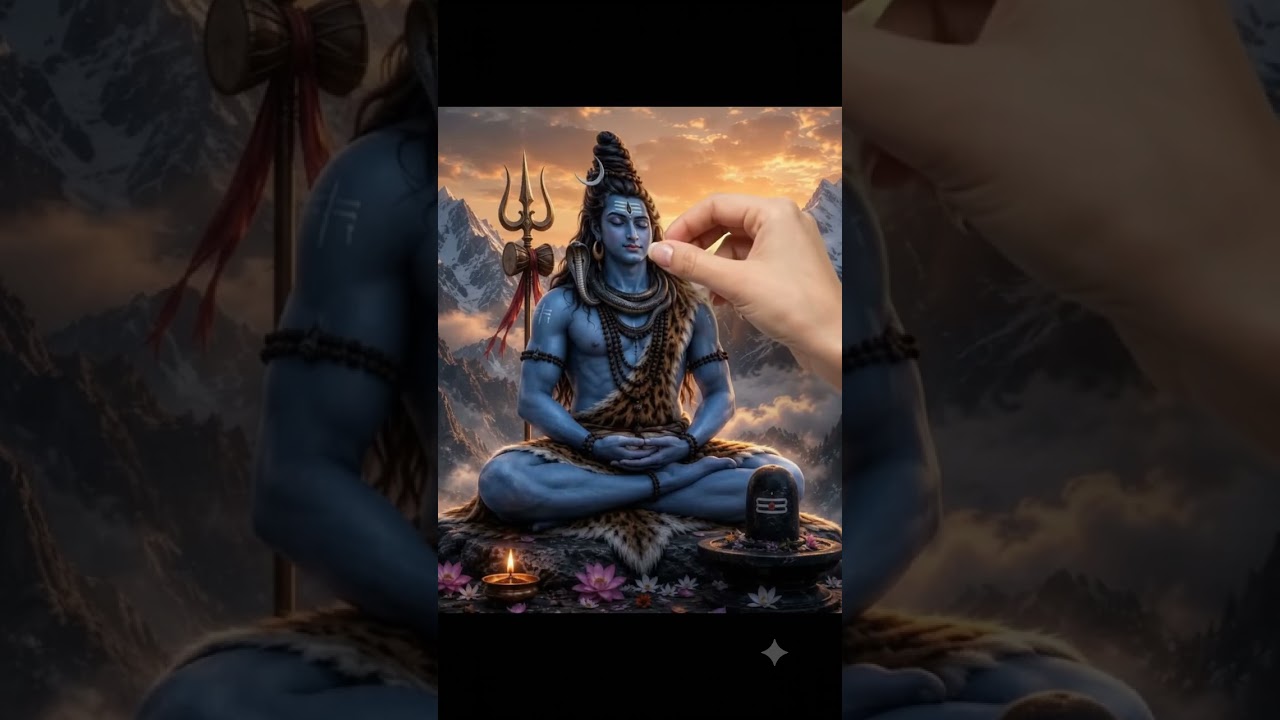 जब एक हाथ ने भगवान शिव को तस्वीर से बाहर निकाल लिया! 😱🔱 #shorts #mahadev #bholenath #mahakal