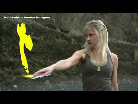 Power Rangers Super Samurai - All Yellow Ranger Morphs | Brittany Pirtle | Superheroes Episodes