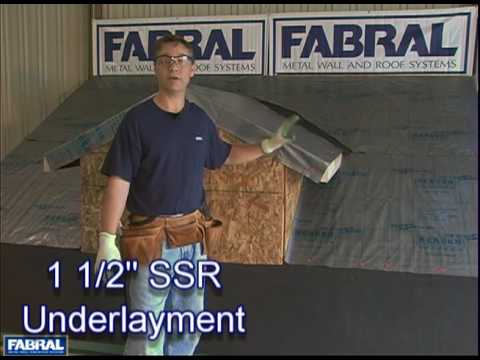 1 1/2” Fabral SSR Underlayment DIY Video