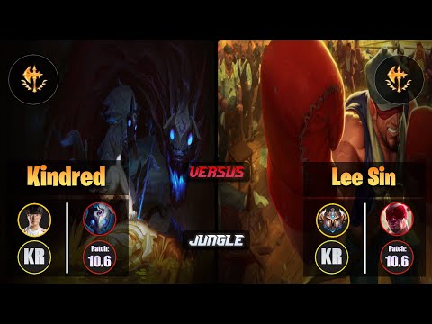 Haru KINDRED (Jungle) [Conqueror] VS LEE SIN - Challenger KR Patch 10.6