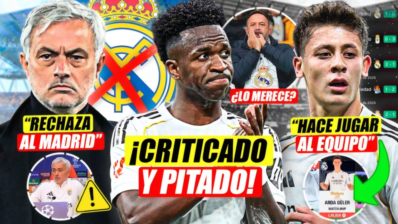 💣 ¡VINICIUS PIENSA EN IRSE DEL MADRID! | MOURINHO RECHAZA VINCULOS CON EL EQUIPO | ARDA PIEZA CLAVE