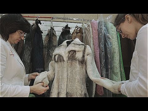 SPA-чистка норковой шубы.