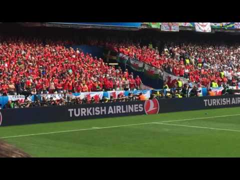 Wales v England   Calon Lan sung by the welsh