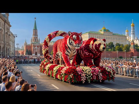 Floral Parade 2026 in MOSCOW, Russia | One of the World’s Most Beautiful Flower Celebrations
