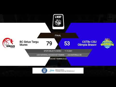 LNBF 2021-2022: BC Sirius Târgu Mureș - Olimpia CSU Brașov