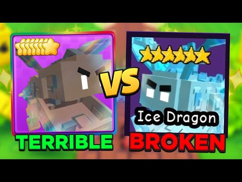 EARTH DRAGON VS ICE DRAGON WHO IS THE BETTER UNIT???? (Garden Tower Defense)